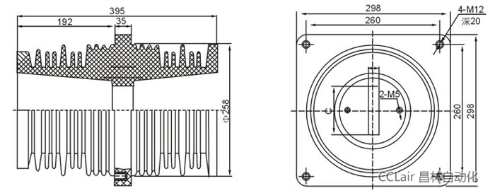 40.5KV׹ܵĳߴСD