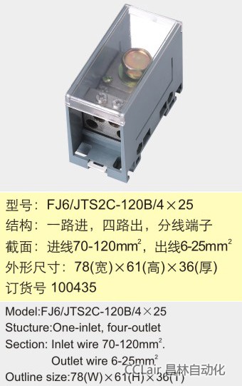 FJ6/JTS2C-120B/4×25