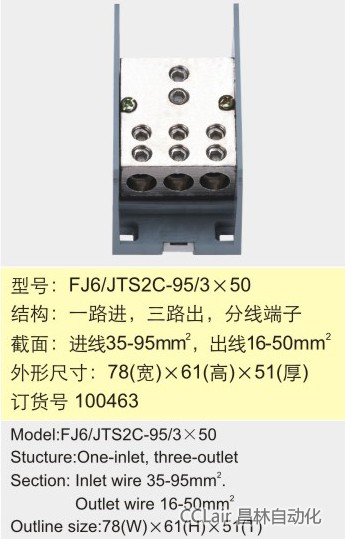 FJ6/TS2C-95/3×50