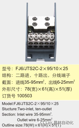 FJ6/TS2C-2×95/10×25