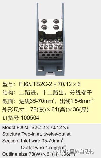 FJ6/TS2C-2×70/12×6