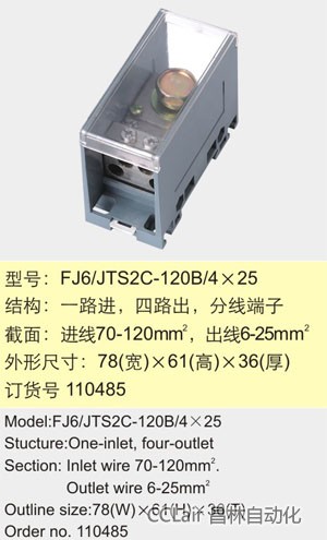 FJ6/JTS2C-120B/4×25