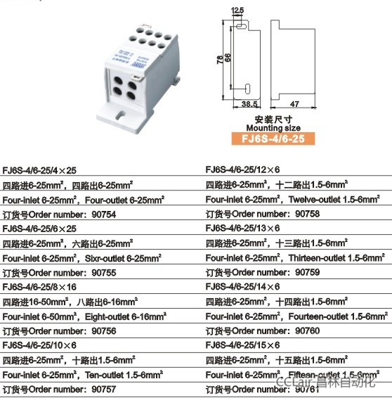 FJ6S-4/6-25/4×25Ͷ;Ӿ(M)